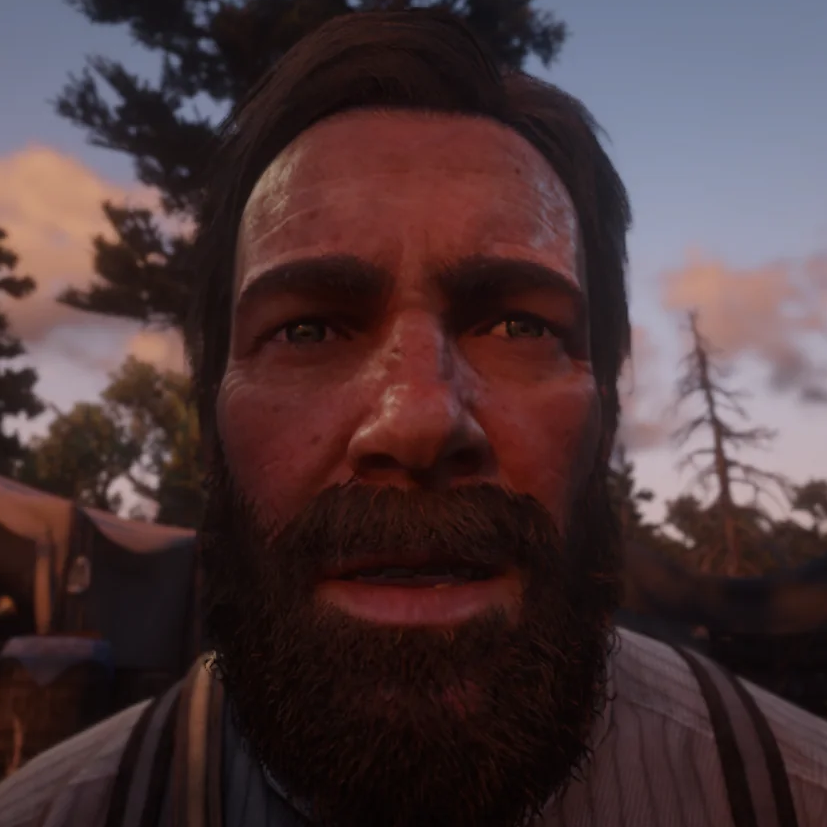 Portrait of Arthur Morgan from Red Dead Redemption 2