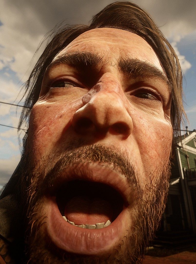 Portrait of Arthur Morgan to Dutch from Red Dead Redemption 2